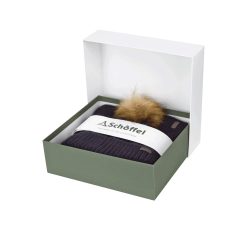 Schoffel Bakewell Hat & Scarf Set Navy