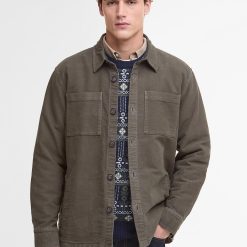 Barbour Regular Moleskin Overshirt Olive
