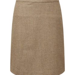 Schoffel Beauly Tweed Skirt Houndstooth Tweed