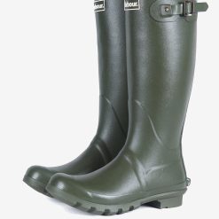 Barbour Men's Bede Wellington Boots - Olive