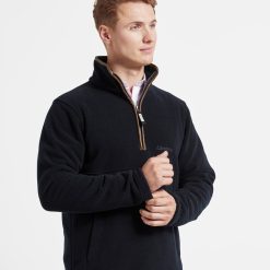 Schoffel Berkeley 1/4 Zip Jumper - Navy