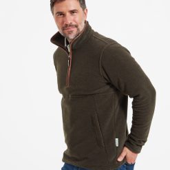 Schoffel Berkeley 1/4 Zip Fleece - Dark Olive