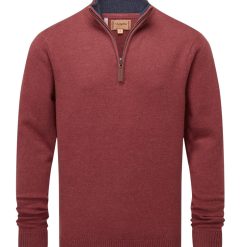 Schoffel Blair 1/4 Zip Jumper Redwood