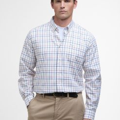 Barbour Caswell Tattersall Shirt - Navy