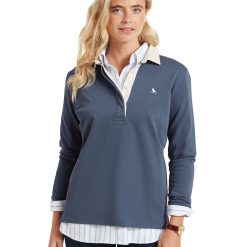 Schoffel Chapel Porth Rugby Shirt - Vintage Navy