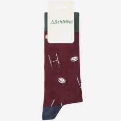 Schoffel Cotton Socks - Woodland Rugby