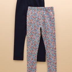 Joules Dee Dee Leggings Two Pack - Multi Ditsy