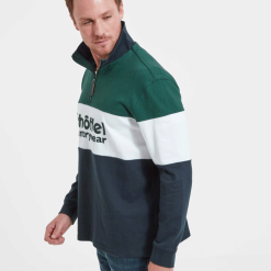 Schoffel Exeter Heritage 1/4 Zip - Navy