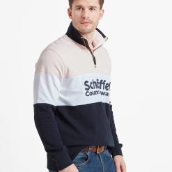 Schoffel Exeter Heritage 1/4 Zip - Pale Pink