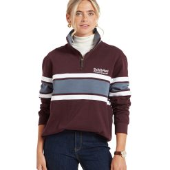 Schoffel Exmouth Heritage 1/4 Zip - Wine