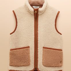 Joules Kids Sadie Gilet Stone