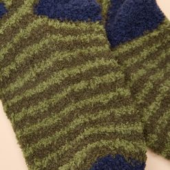 Joules Fluffy Socks Green