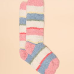 Joules Fluffy Socks Pink