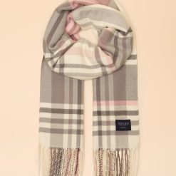 Joules Langtree Scarf Pink/Grey