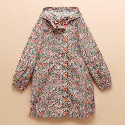 Joules Kids Rainford Raincoat Pink Ditsy
