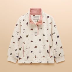 Joules Kids Burnham Top Cream Horses