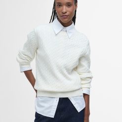 Barbour Hartland Knitted Jumper - Cloud