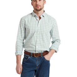 Schoffel Hebden Tailored Shirt - Green/Blue