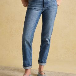 Joules Mid Blue Straight Fit Mid Rise Jeans