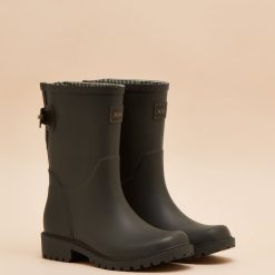 Joules Wistow Adjustable Mid Calf Wellies Brown