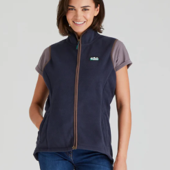 Ridgeline Womens Kodiak Fleece Gilet - Navy