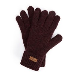 Barbour Pendle Knitted Gloves Wine
