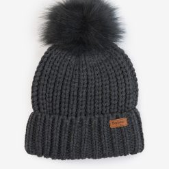 Barbour Saltburn Beanie Hat Charcoal