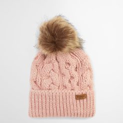 Barbour Penshaw Beanie Hat Blush