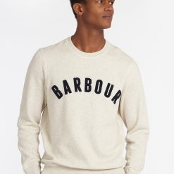 Barbour Prep Logo Sweatshirt - Ecru Marl