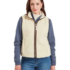 Schoffel Lyndon Retro Fleece Gilet - Ecru