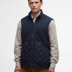Barbour Lowich Fleece Gilet Navy