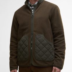 Barbour Lowich Fleece Jacket Olive
