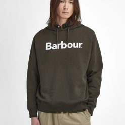 Barbour Nicholas Brushed Hoodie - Sage