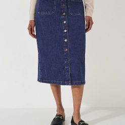 Crew Clothing Mia Skirt - True Denim