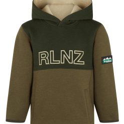 Ridgeline Kids New Zealand Hoodie - Olive Mix