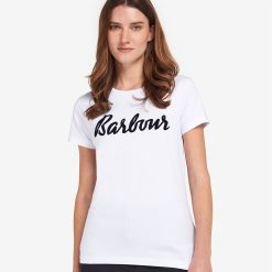 Barbour Otterburn T-Shirt - White/Navy