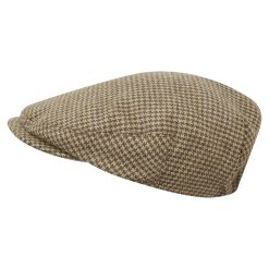 Schoffel Tweed Cap Houndstooth Tweed
