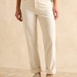 Joules Straight Leg Jean - Ecru