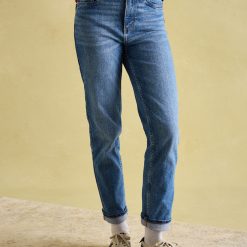 Joules Slim Straight Jean - Mid Wash