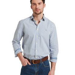 Schoffel Thorpeness Tailored Shirt - Pigeon Blue