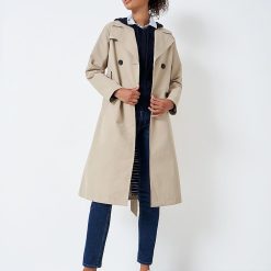 Crew Clothing Trench Coat - Camel