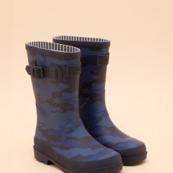 Joules Printed Wellies - Navy Camo