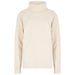 Dubarry Belleek Chunky Roll Neck Sweater - Chalk