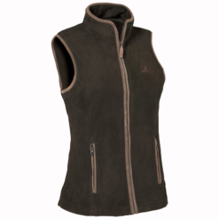 Percussion Womens Scotland Fleece Vest - Khaki